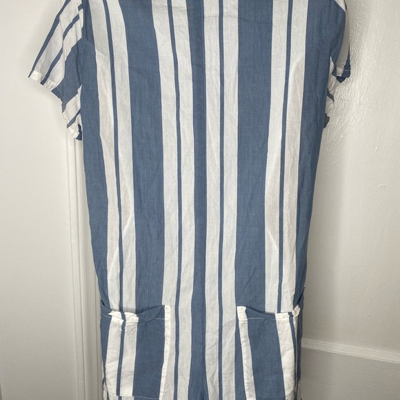 Show Me Your MuMu Yvette Blue and White Striped Romper - Picture 9 of 10